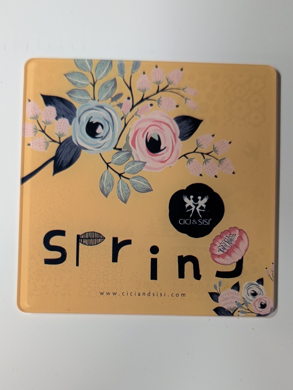 RARE Nail Art Stamping Plate Spring Cici & Sisi CS18010 acrylic Manicure Tool